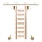Meadow Lane Ladder 92 in. Un-Finished Maple Brass Finish Hook with 8 ft. Rail Kit EG.300-92MA-08.06 - alternate 1